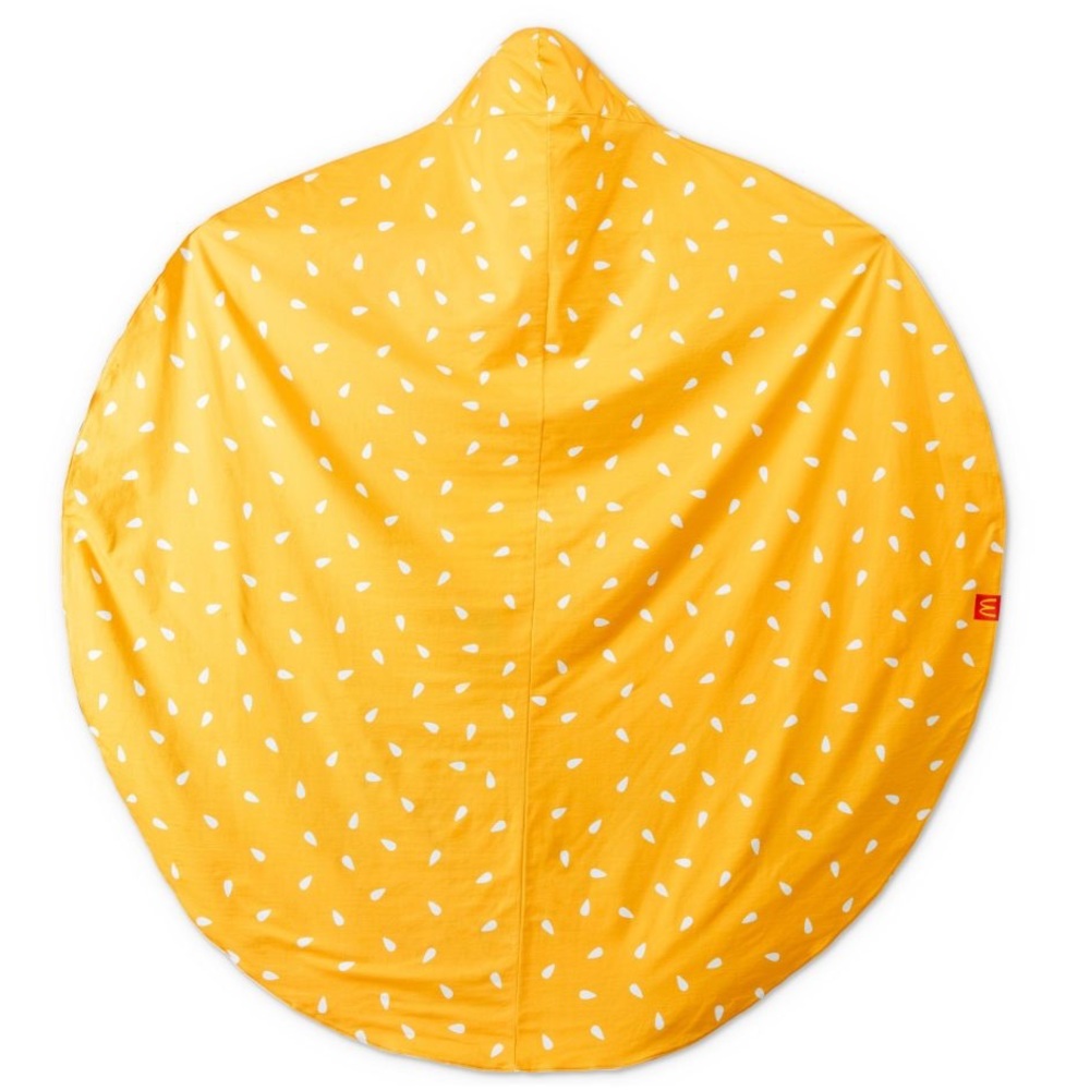 McDonalds RARE Uber Eats 2019 Promo Big Mac Bun Hooded Blanket